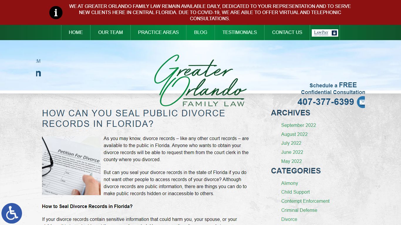 How Can You Seal Public Divorce Records in Florida?